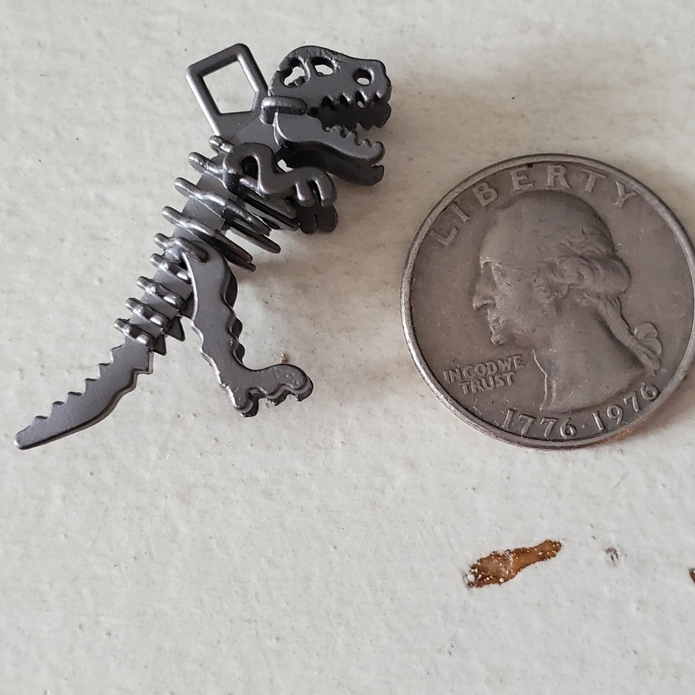 💕Coach UB REXY Alloy Steel Gunmetal Color Charm💕 LAST ONE!! - Picture 4 of 5